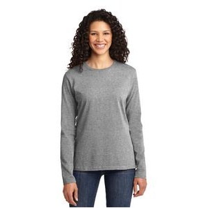 Port & Co™ Women's Long Sleeve Core Cotton Tee.